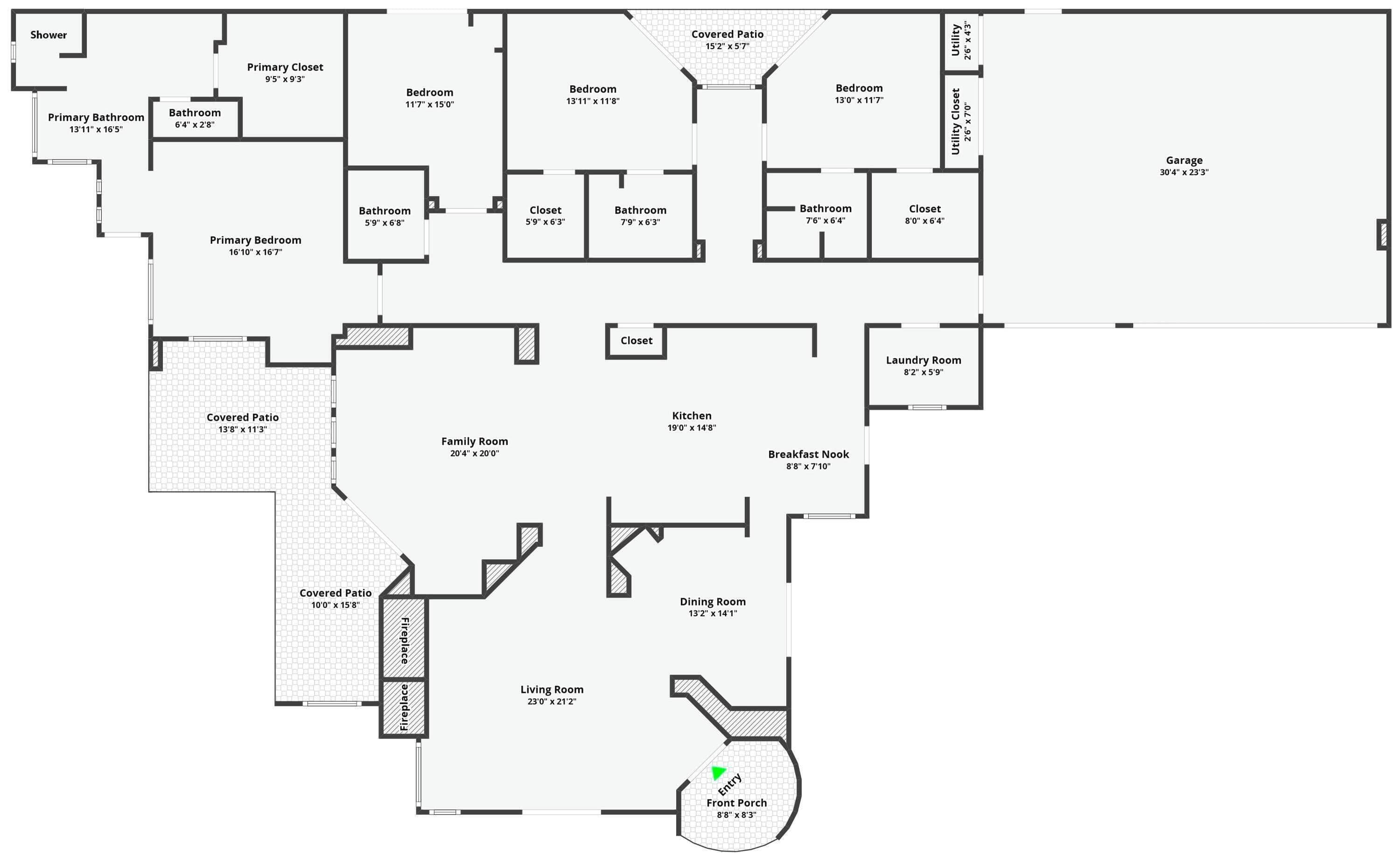 Saltwater Pool/Spa, Tanning Shelf, Firepit, Outdoor Fireplace Shower Free WiFi