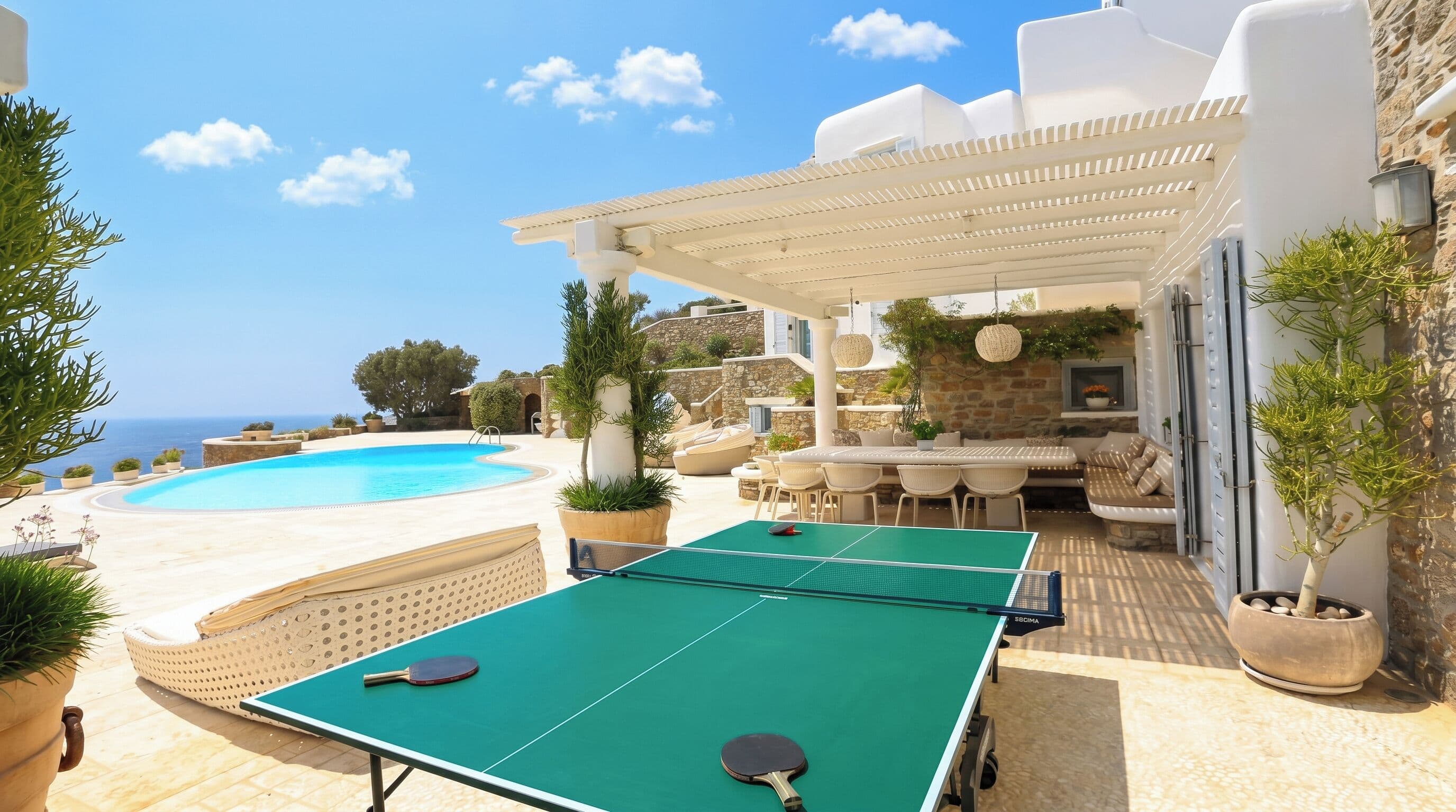Exclusive Luxury Villa Santa Barbara Kalo Livadi Beach Mykonos Seaview & Private